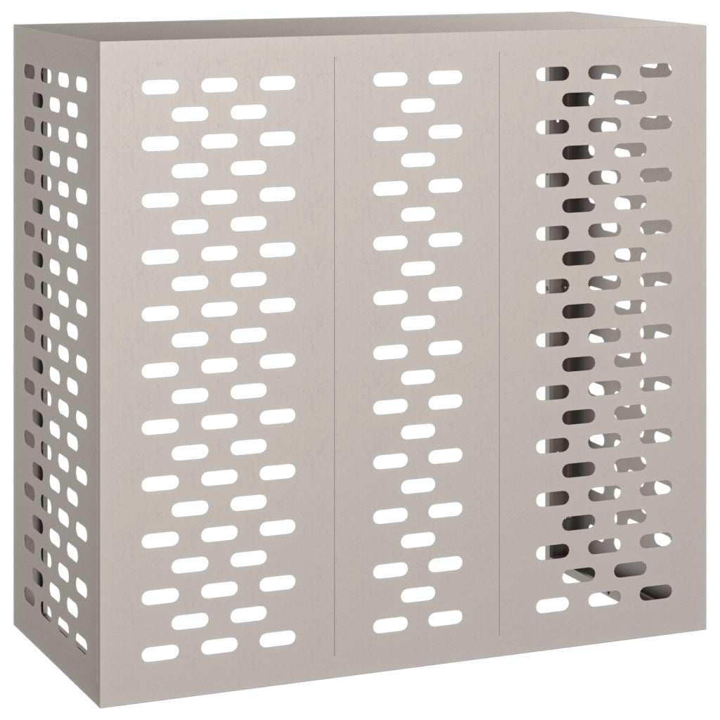 Copertura per Condizionatore d'Aria 110x50x105 cm Acciaio Invecchiato