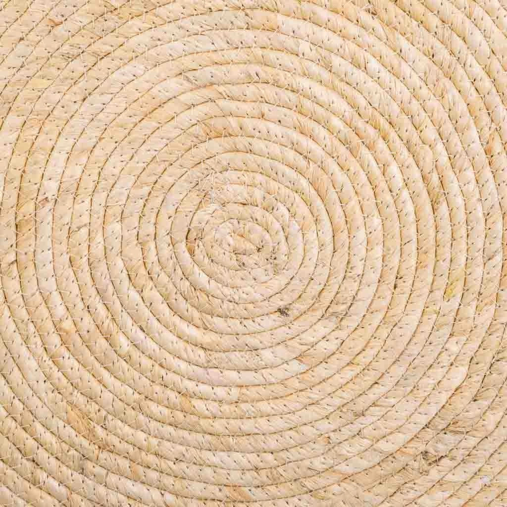 Tappeto marrone in fibra naturale intrecciato a mano d100x1h
