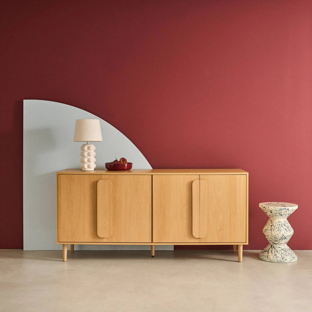 Credenza vintage effetto legno 4 ante 150cm