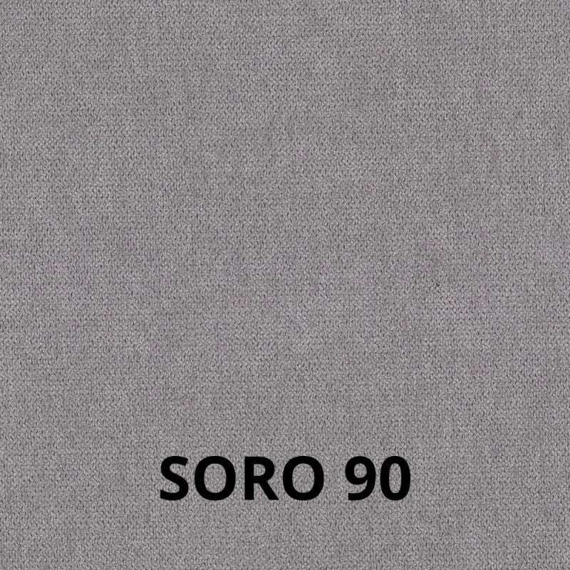 Sedia Nancy in tessuto Soro 90 grigio e struttura in tinta set 2 pezzi