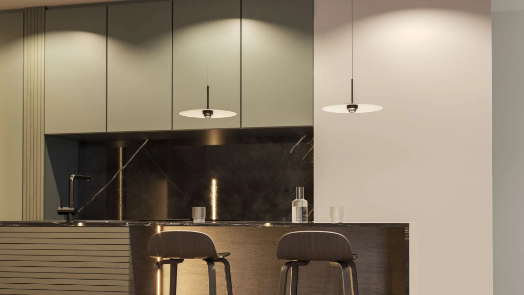 Beneito & Faure Hat Suspension Recessed 8W 83º 2700K Nero Opaco - Lampada a sospensione LED professionale per interni a luce calda