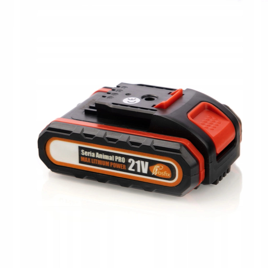 Batteria 21V 1,5Ah Li-Ion Serie Animal PRO – Alta Capacità e Durata | Compatibile con Utensili Rosfix | Ricarica Rapida