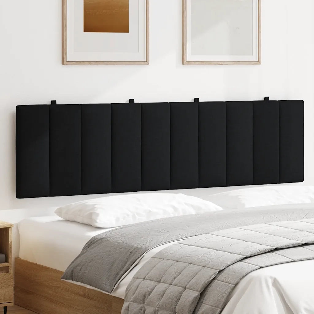 Cuscino Testiera Nero 180 cm in Tessuto