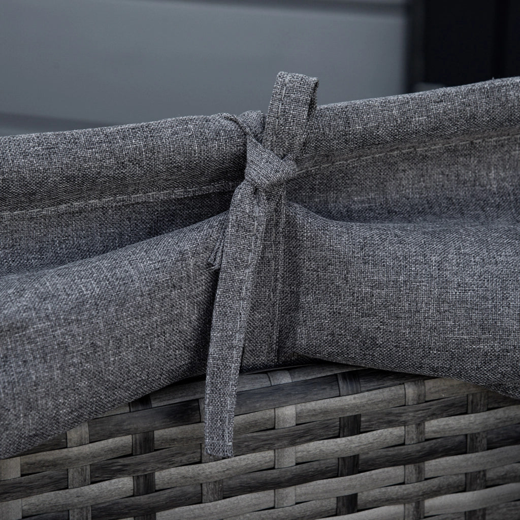 Isola Relax da Giardino 4 Pezzi con Parasole ¨C MINIMAL ¨C Polyrattan Grigio, 230x145x80
