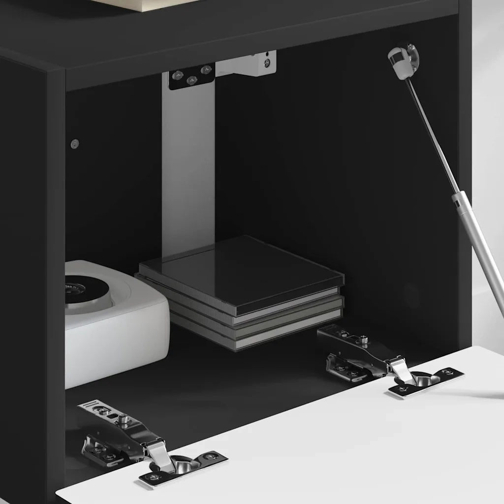 Mobile TV da parete Nero 39 x 31 x 29,5 cm Legno multistrato