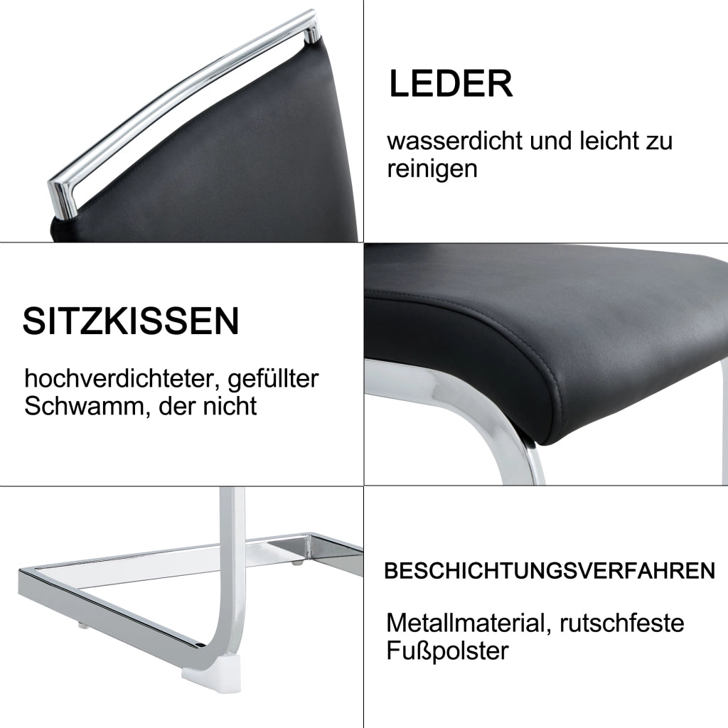 SEDIA Ergonomica Nero in Metallo