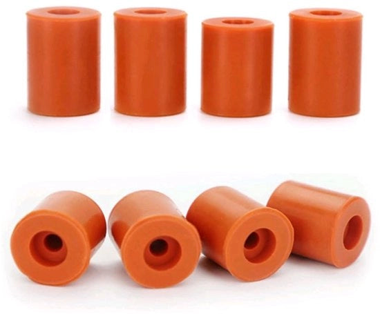 Montanti di livellamento per caldastra in silicone - 8 pezzi - Supporto per letto di stampa 3D - Resistente al calore - 0.63 pollici - Componenti per stampante 3D