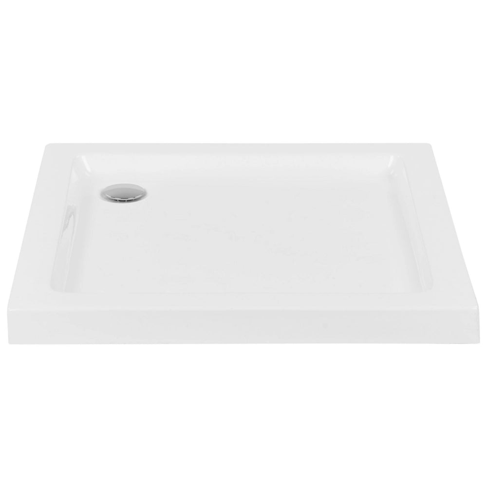 Piatto doccia con scarico Bianco Acrilico ABS Materiale sintetico 80 x 80 x 7 cm Minimalista