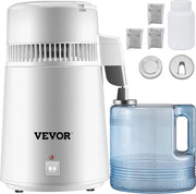 Destillatore per Acqua Purificata - Destillatore Efficiente in Acciaio Inossidabile con Reservoio in Vetro