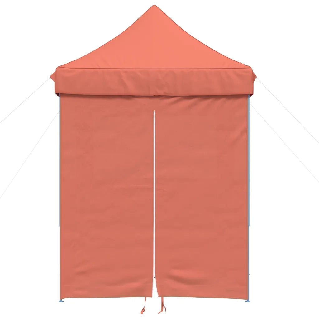 Tendone per Feste Pieghevole Pop-Up con 4 Pareti Terracotta 4005005