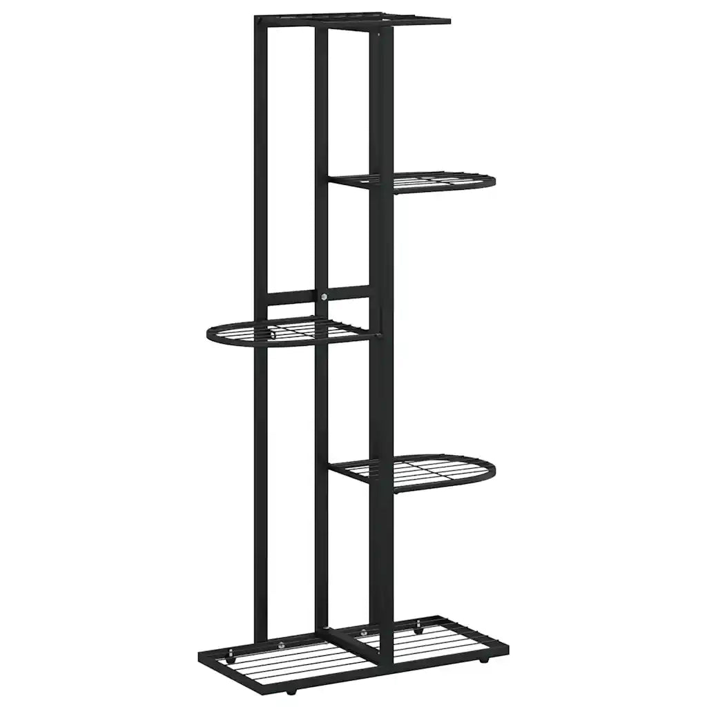 Piedistallo per Piante a 5 Piani 43x22x98 cm in Metallo Nerocod mxl 96965