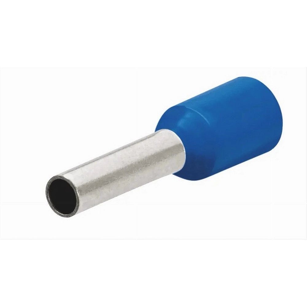 Trade Shop - Confezione 100pz Tubetto Capicorda Isolato Per Cavi 1.5mm² Terminale Da 8mm E1508 -