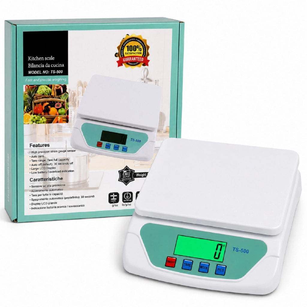 Bilancia Elettronica Digitale Professionale Min 1 Gr Max 30Kg cucina laboratorio