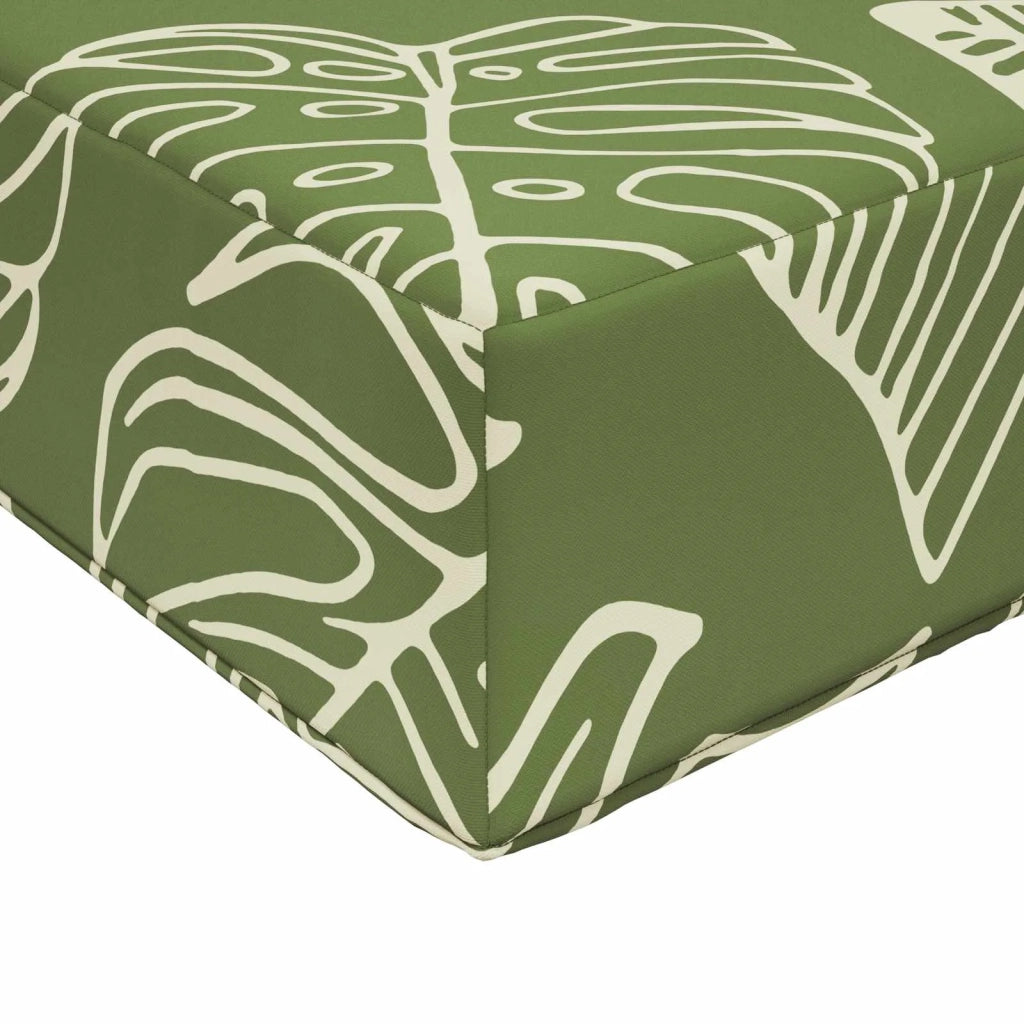 Cuscino per divano da esterno 3 pcs Design a foglia Poliestere