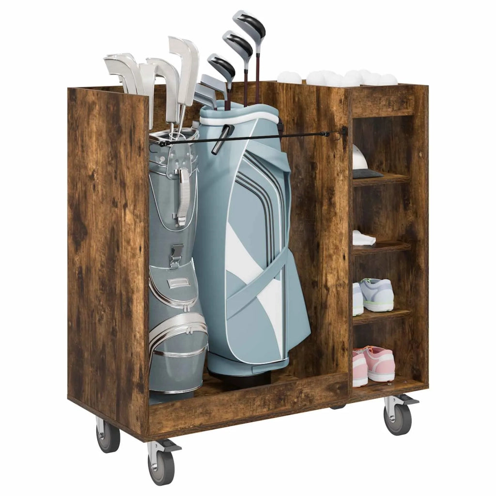 Armadio per Golf con ruota Rovere fum¨¦ 90 x 45 x 98 cm CFW9414074