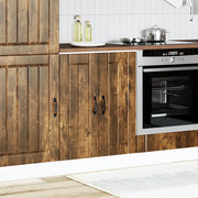 Pensile da cucina | Mobile Base Lavello Lucca Rovere Fumo in Legno Multistrato