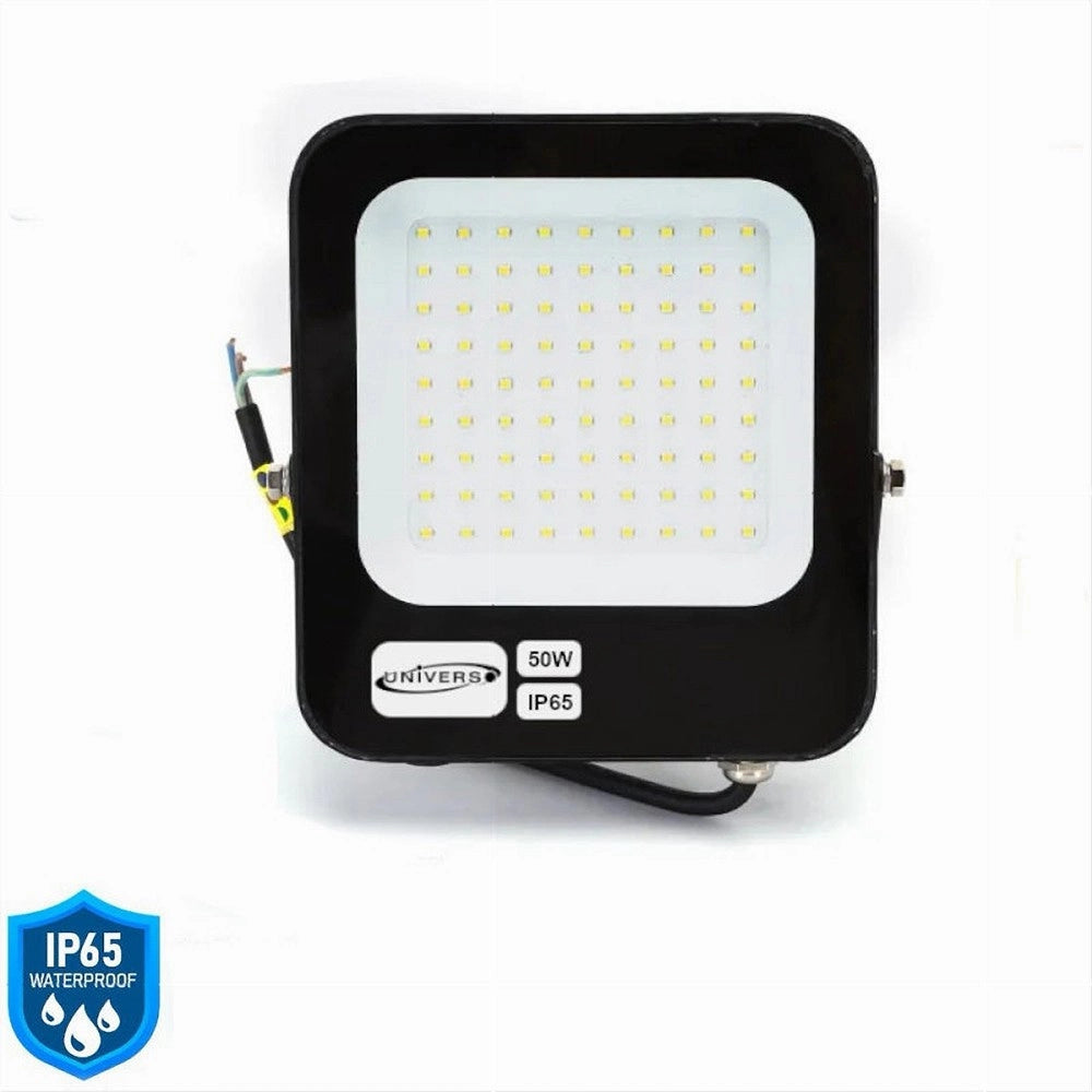Trade Shop - Faro Led Ultra Slim 50 W Esterno Ip65 Orientabile Luce 6500k 4000k 3000k Jr-50w - -bianco Freddo      -