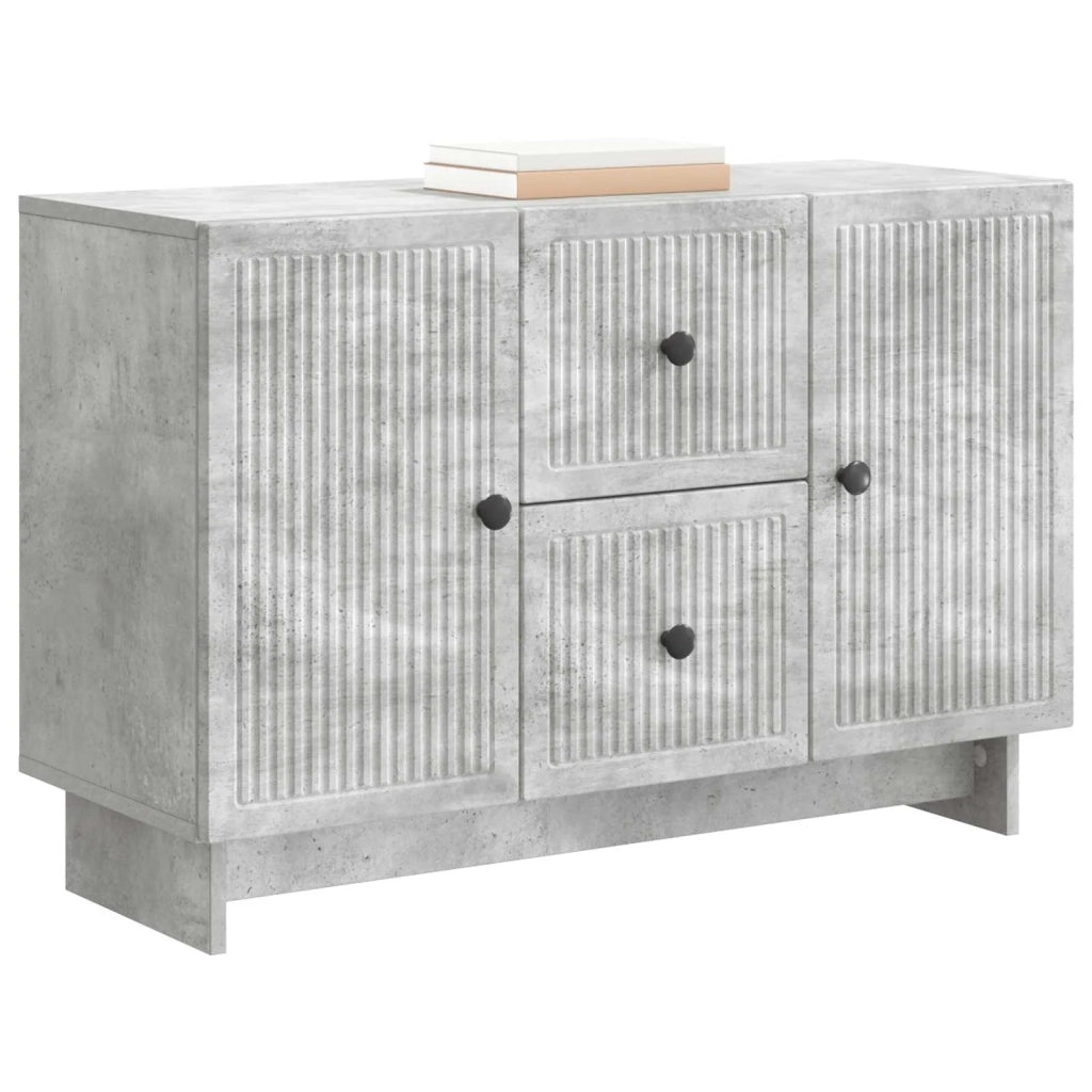 Credenza | Madia | Buffet da pranzo | Armadio da pranzo Grigio Cemento 89 x 34,5 x 60 cm Legno ingegnerizzato
