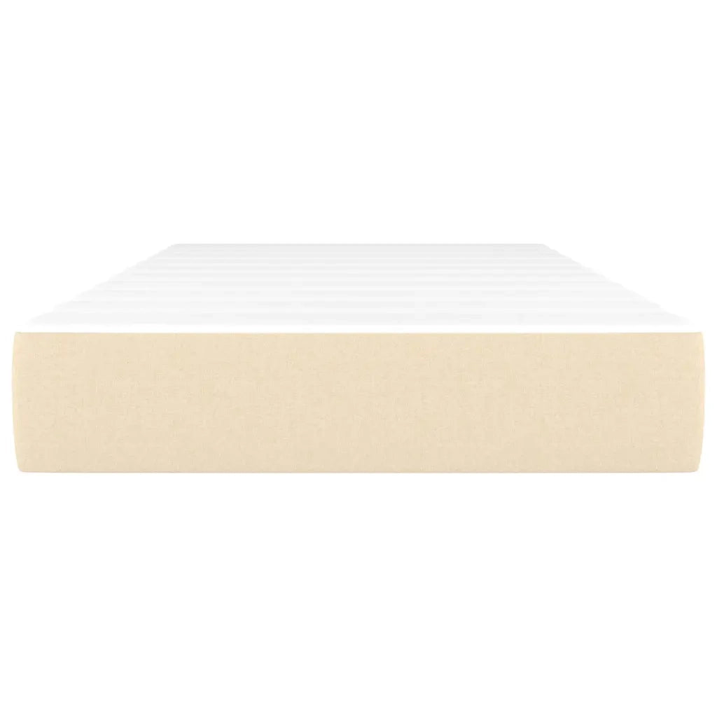 Materasso a Molle Insacchettate-Materasso per letto Crema 90x190x20 cm in Tessuto