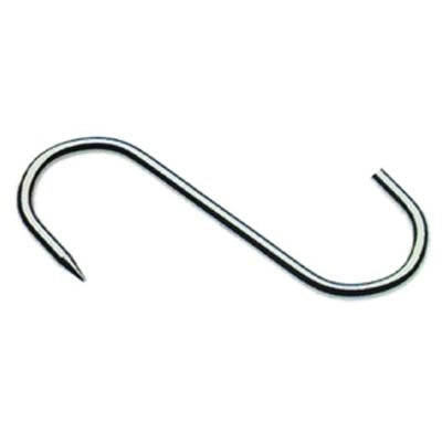 GANCIO MACELLAIO 1 PUNTA - INOX MM  60X3- 10 pezzi
