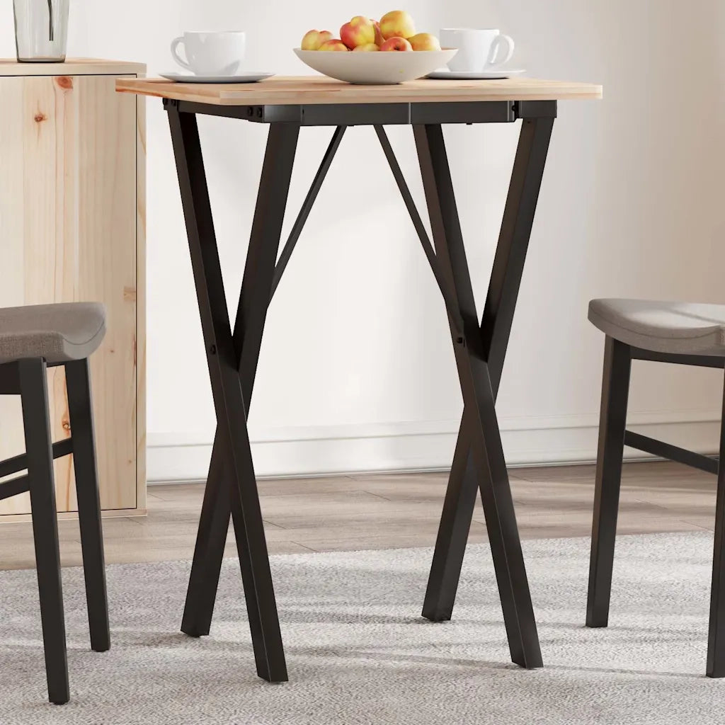 Telaio Gambe a X per Tavolo da Pranzo 40x40x73 cm in Acciaio 357903