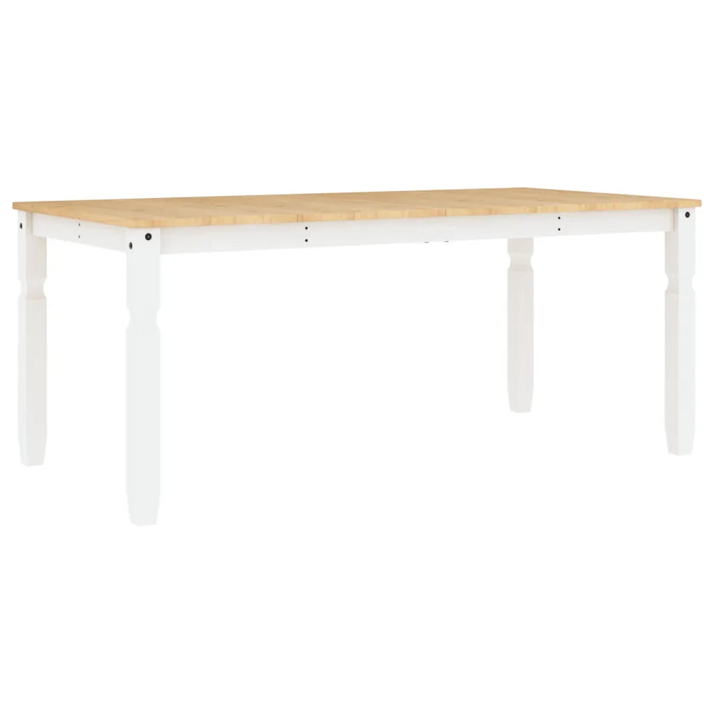Tavolo da Pranzo Corona 180x90x75 cm in Legno Massello di Pino