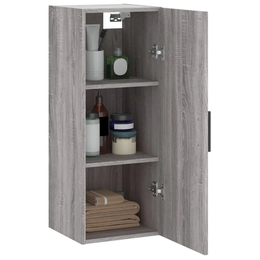 Armadietto a Muro | Mobile a Parete Grigio Sonoma 34,5x34x90 cm