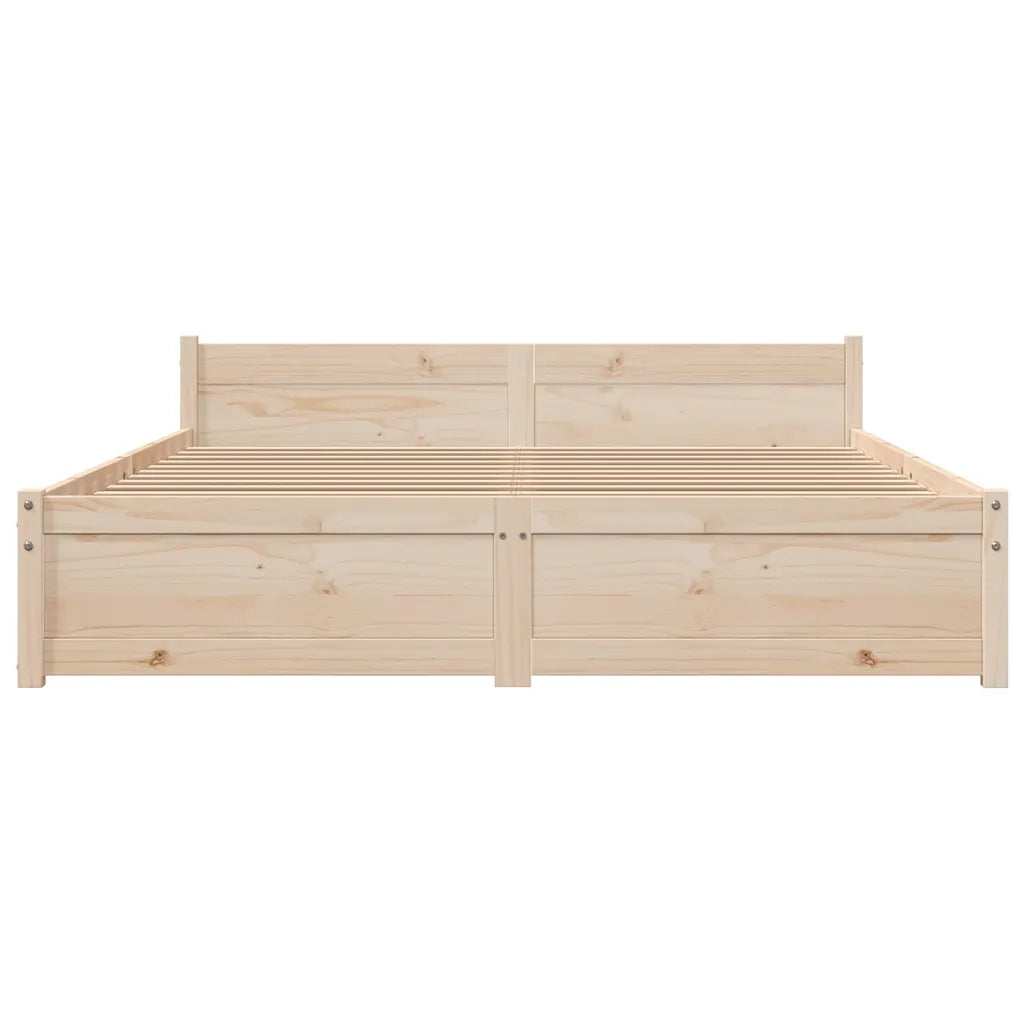 Giroletto-Struttura Letto in Legno Massello 140x190 cm 895385