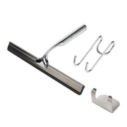 Trade Shop - Set Tergivetro Per Doccia Con Gancio Muro Adesivo Doppio Appendino Porta Box Cromo 87834 -