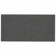 Testiera | Testata da Parete 12 pcs Grigio scuro 30 x 15 cm Tessuto