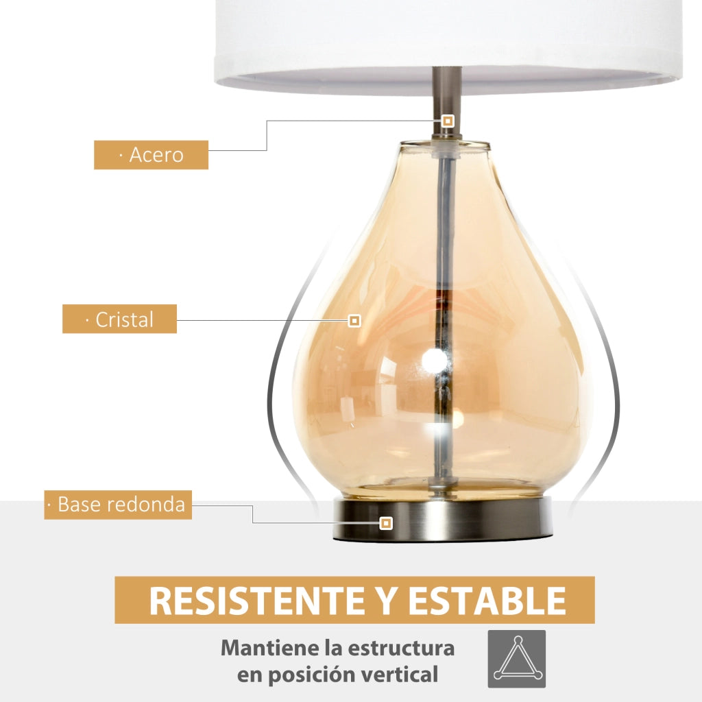 Lampada da tavolo ¨C zephmum ¨C bianco ?30x56 cm