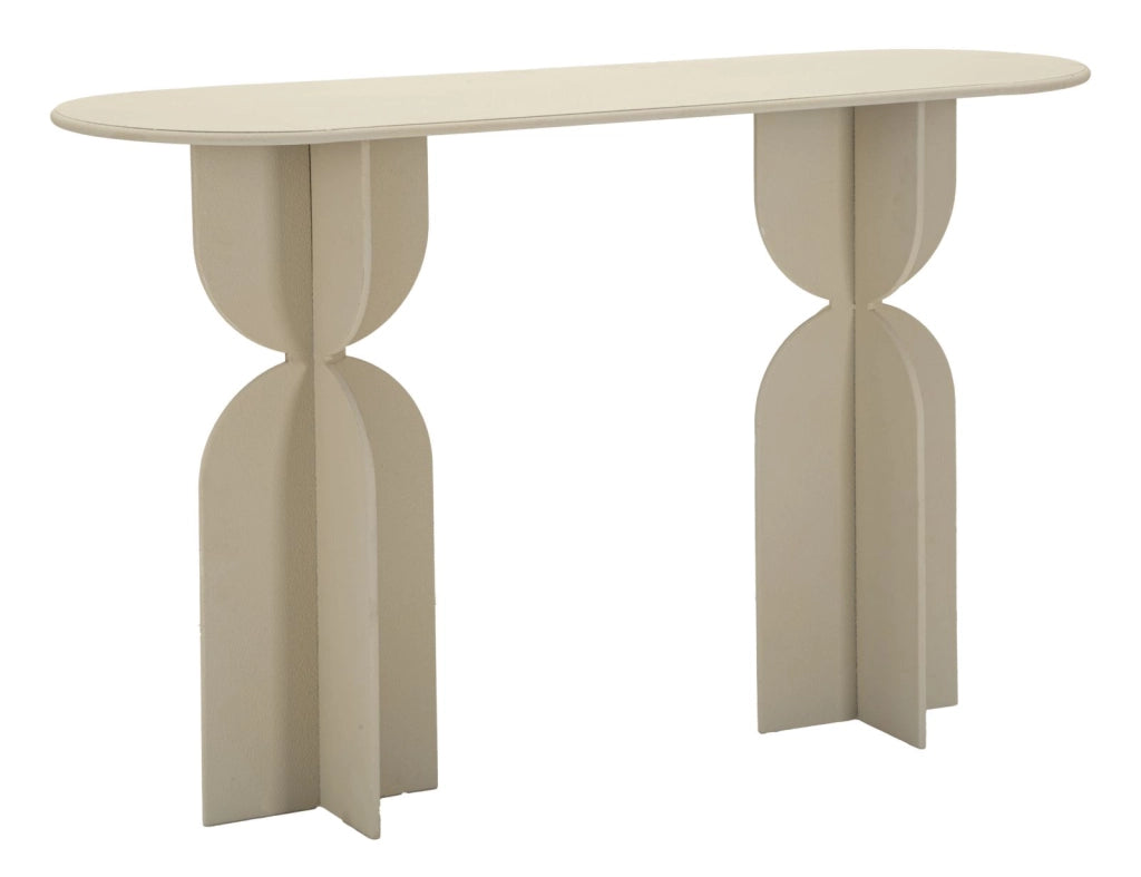 Console Dune 120x40x75,5 cm in Ferro Crema
