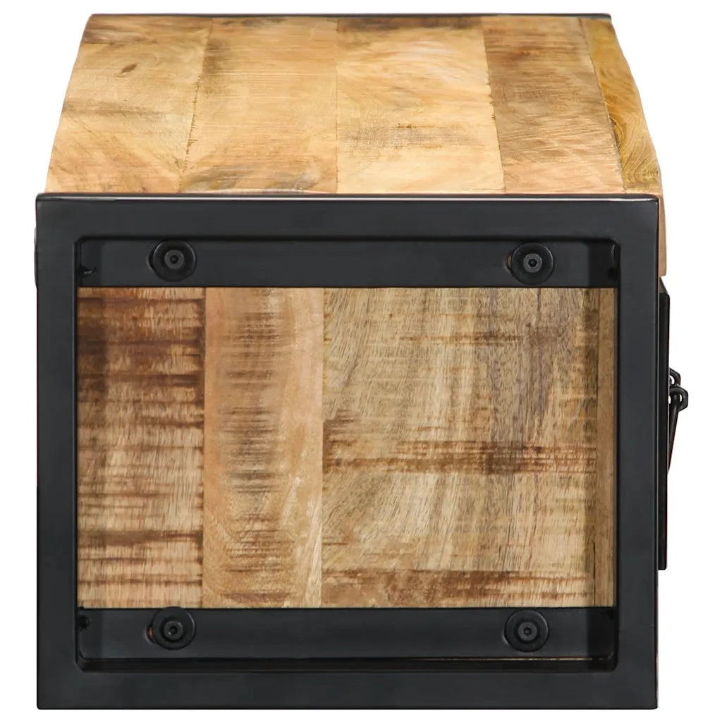 Mobile Porta TV 100x30x25 cm in Legno Massello di Mango Grezzo 4013597