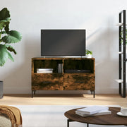 Mobile Porta TV-Mobile per TV-Credenza TV Rovere Fumo 80x36x50 cm in Legno Multistrato 757331