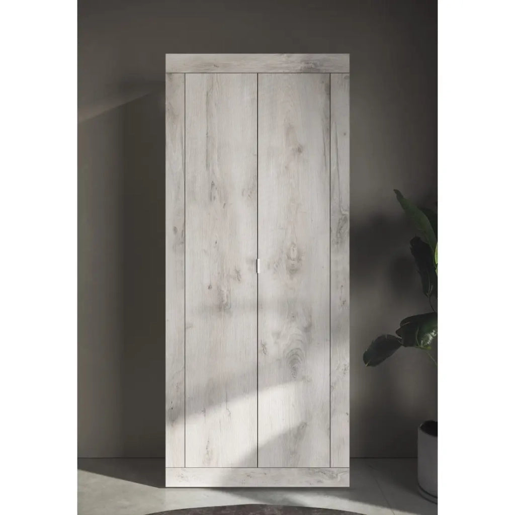 Armadio per ingresso di casa, collezione ISORA, colore rovere bianco
