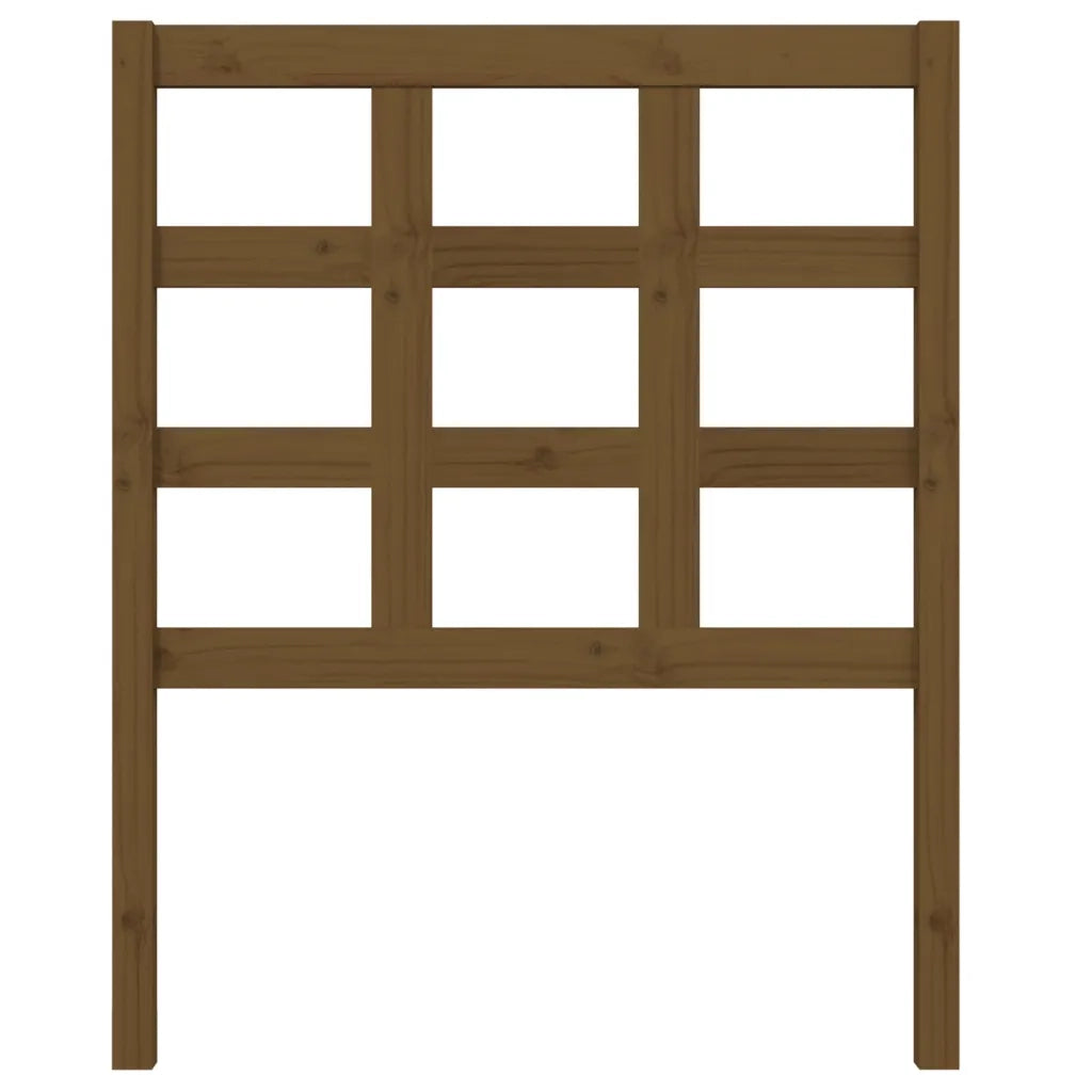 Testiera per Letto ambra 80,5x4x100cm in Legno Massello di Pino