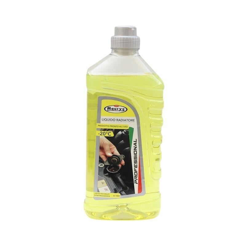 KIT SET  2 PZ LIQUIDO PROFESSIONALE PER RADIATORE GIALLO PER RAFFREDDAMENTO 1 LT