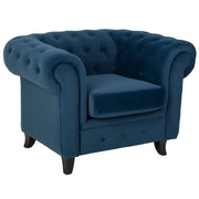 Poltrona blu navy 110x81x77h cm