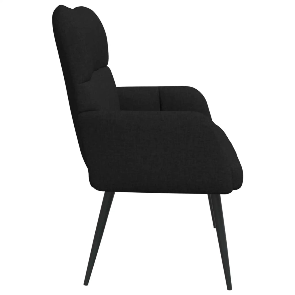 Sofa a Due Posti Nero 115 x 61 x 87 cm Tessuto 42028931