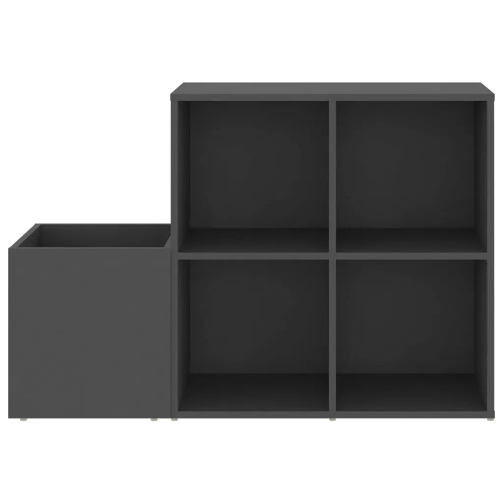 Scarpiera da Ingresso-Scaffale per scarpe Grigia 105x35,5x70cm in Legno Multistrato