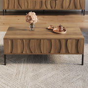 Tavolino da Caff¨¨ Retro Moderno per Soggiorno ¨C Xylo ¨C 105x55x41 cm