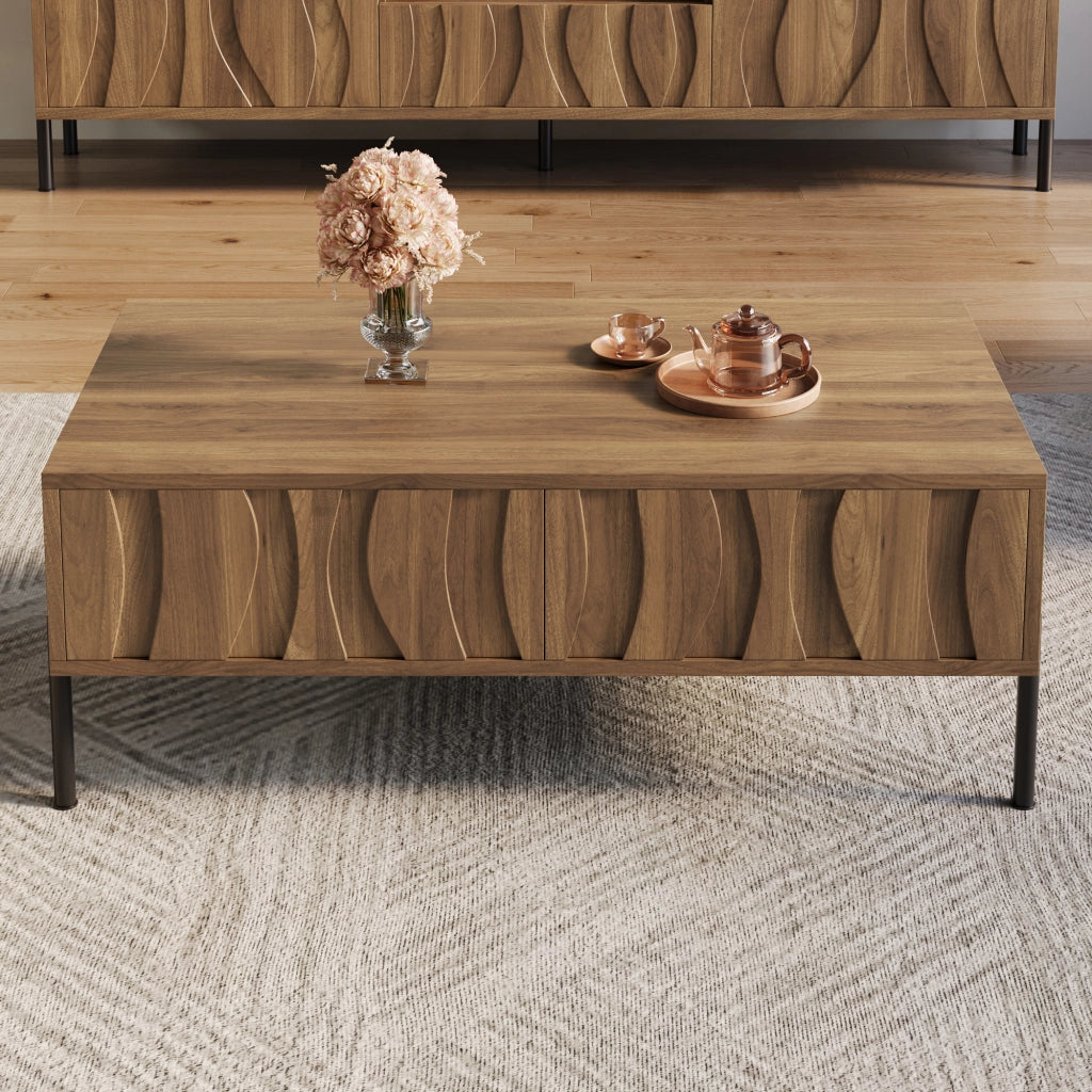 Tavolino da Caff¨¨ Retro Moderno per Soggiorno ¨C Xylo ¨C 105x55x41 cm