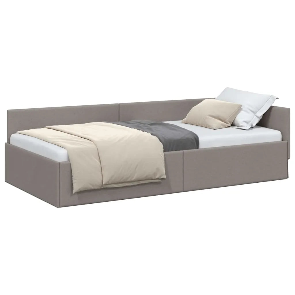 vidaXL Cornice del letto ad angolo con testiera Talpa 90 x 190 cm