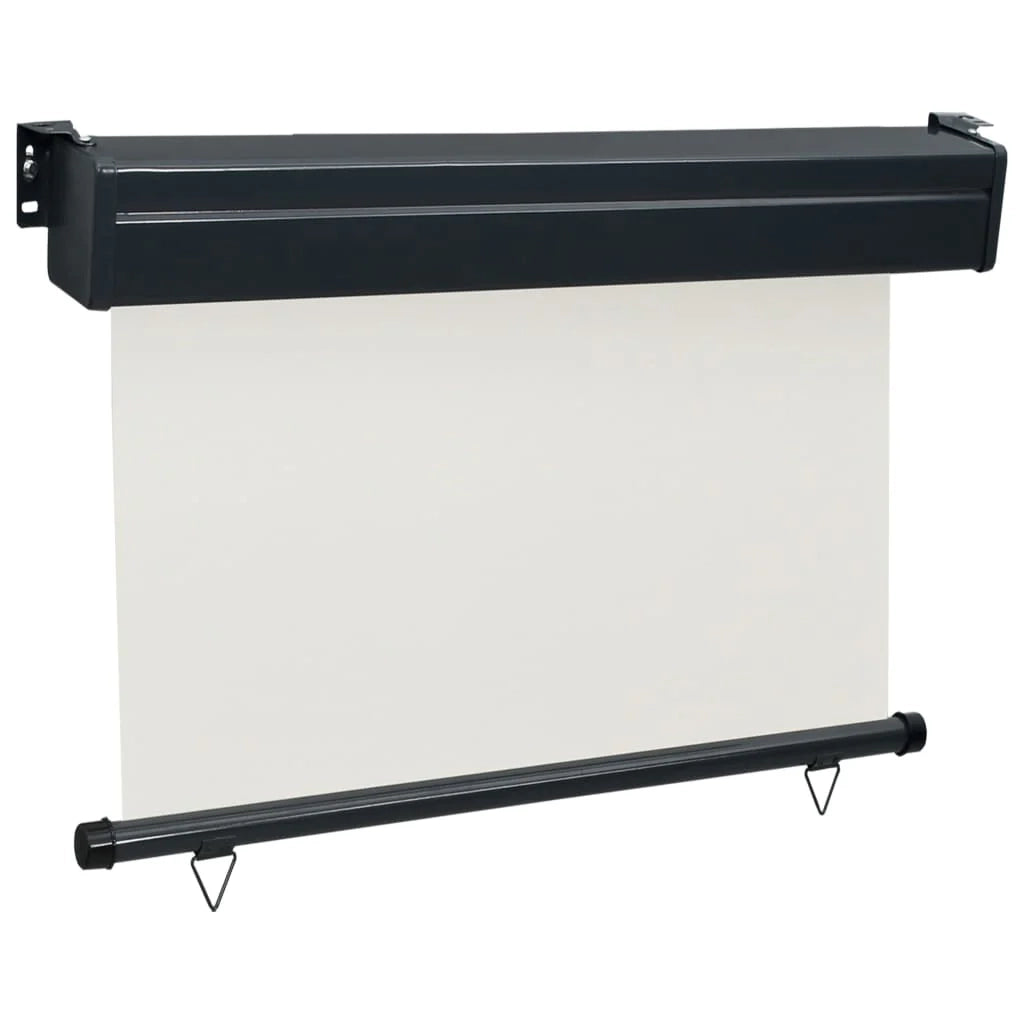 Tenda da sole laterale retrattile/schermo privacy per patio giardino terrazza balcone 80 x 250 cm crema 02_0007039