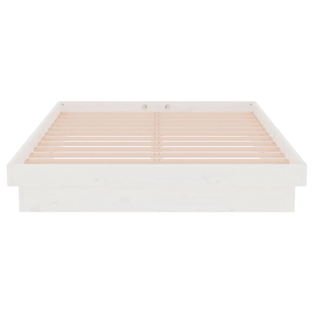 Giroletto-Struttura Letto Bianco in Legno Massello 120x200 cm 751582
