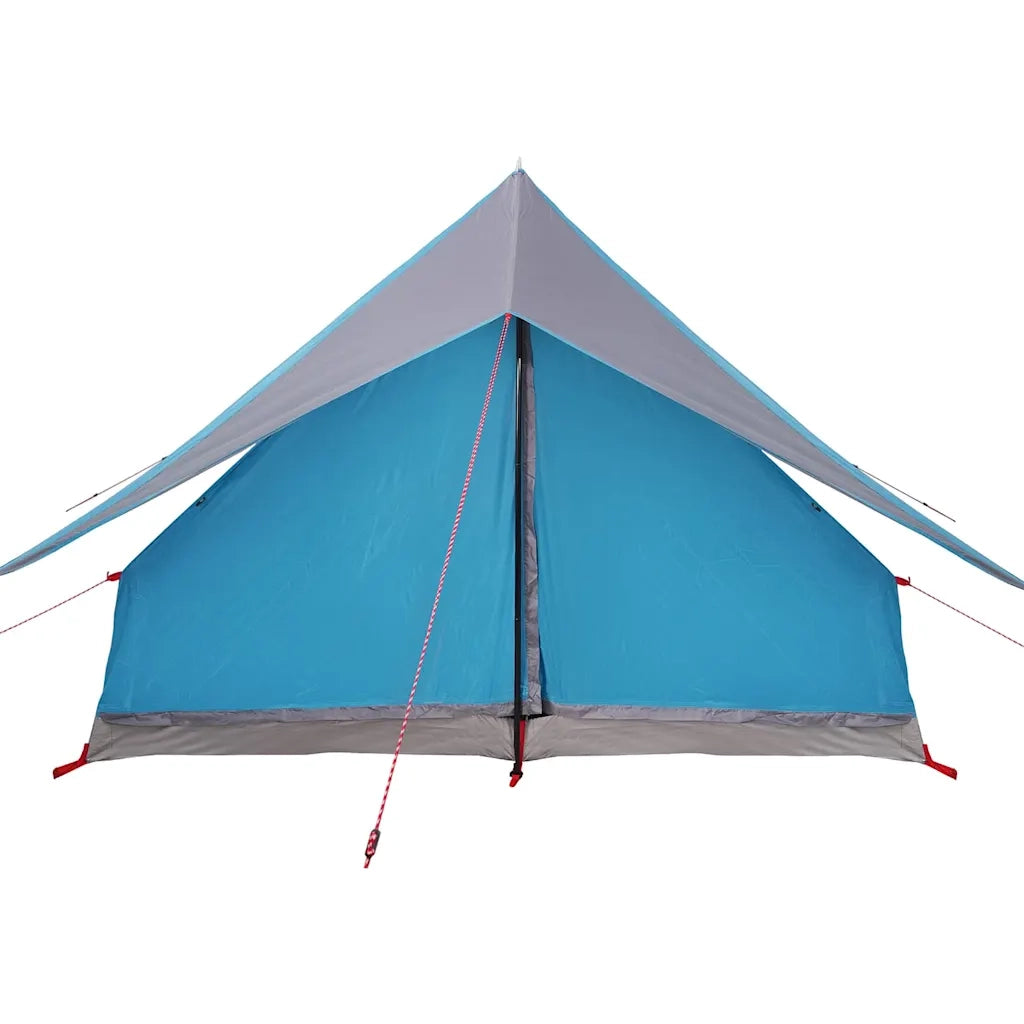 Tenda Familiare con tetto-Tenda da campeggio Blu e Grigio 315 x 286 x 200 cm