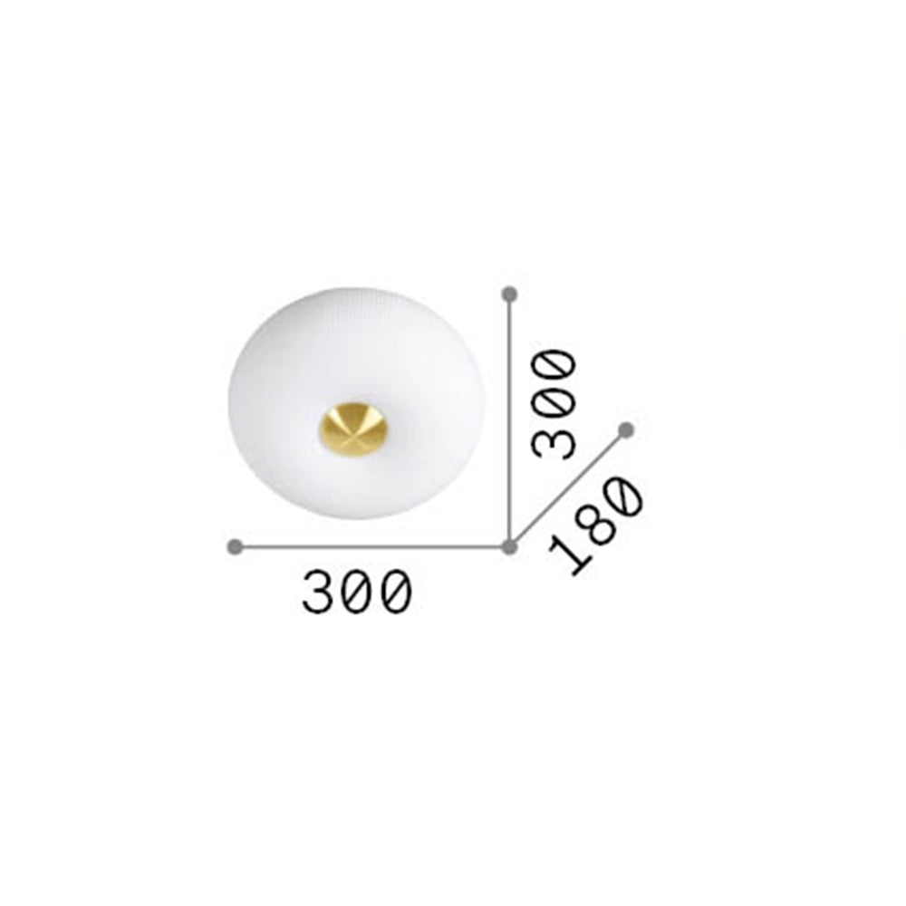 Plafoniera Moderna Arizona Vetro Bianco 2 Luci Gx53 9W 3000K Luce Calda