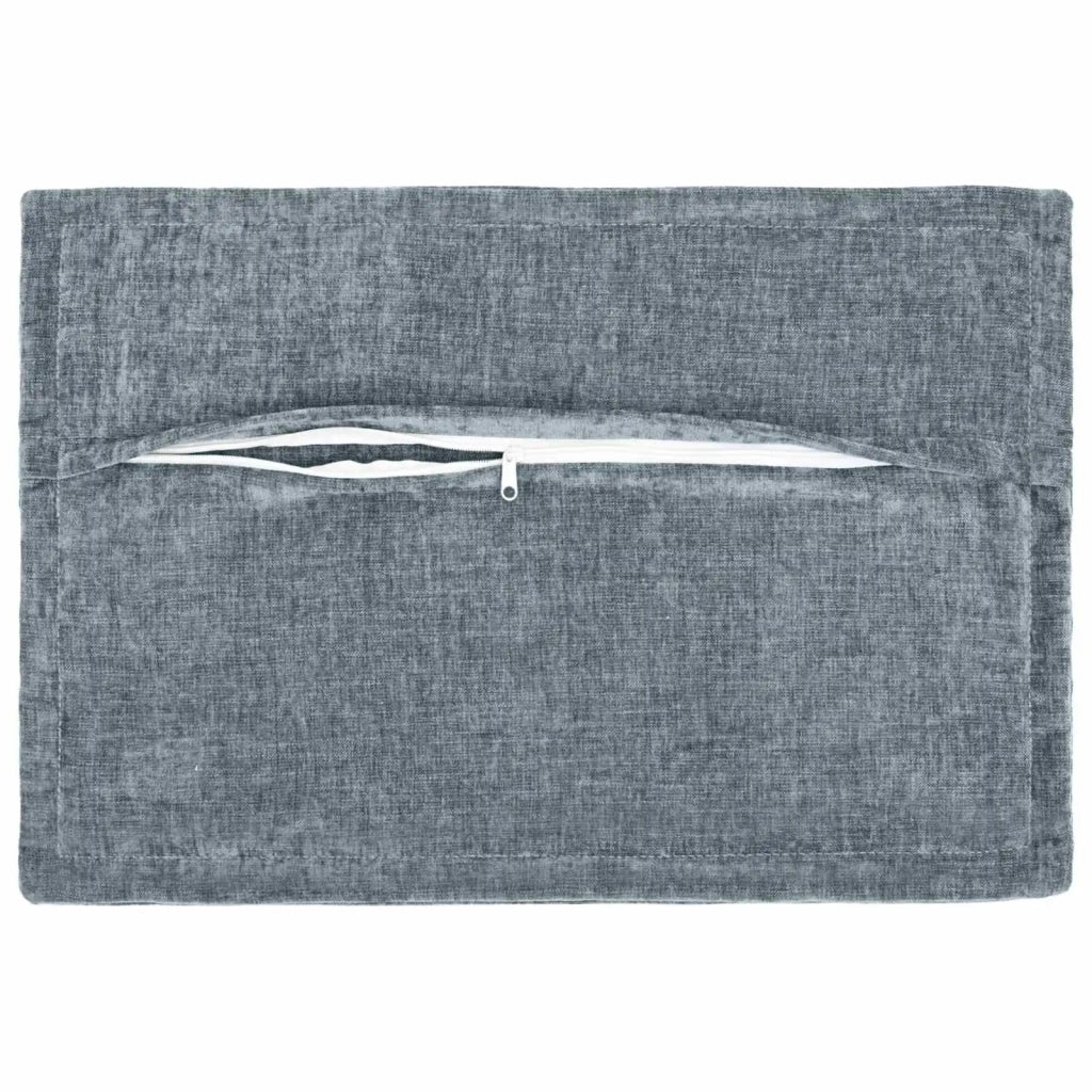 Federa 2 pz HOUTEN Azzurro 40 x 60 cm Tessuto Chenille 917550