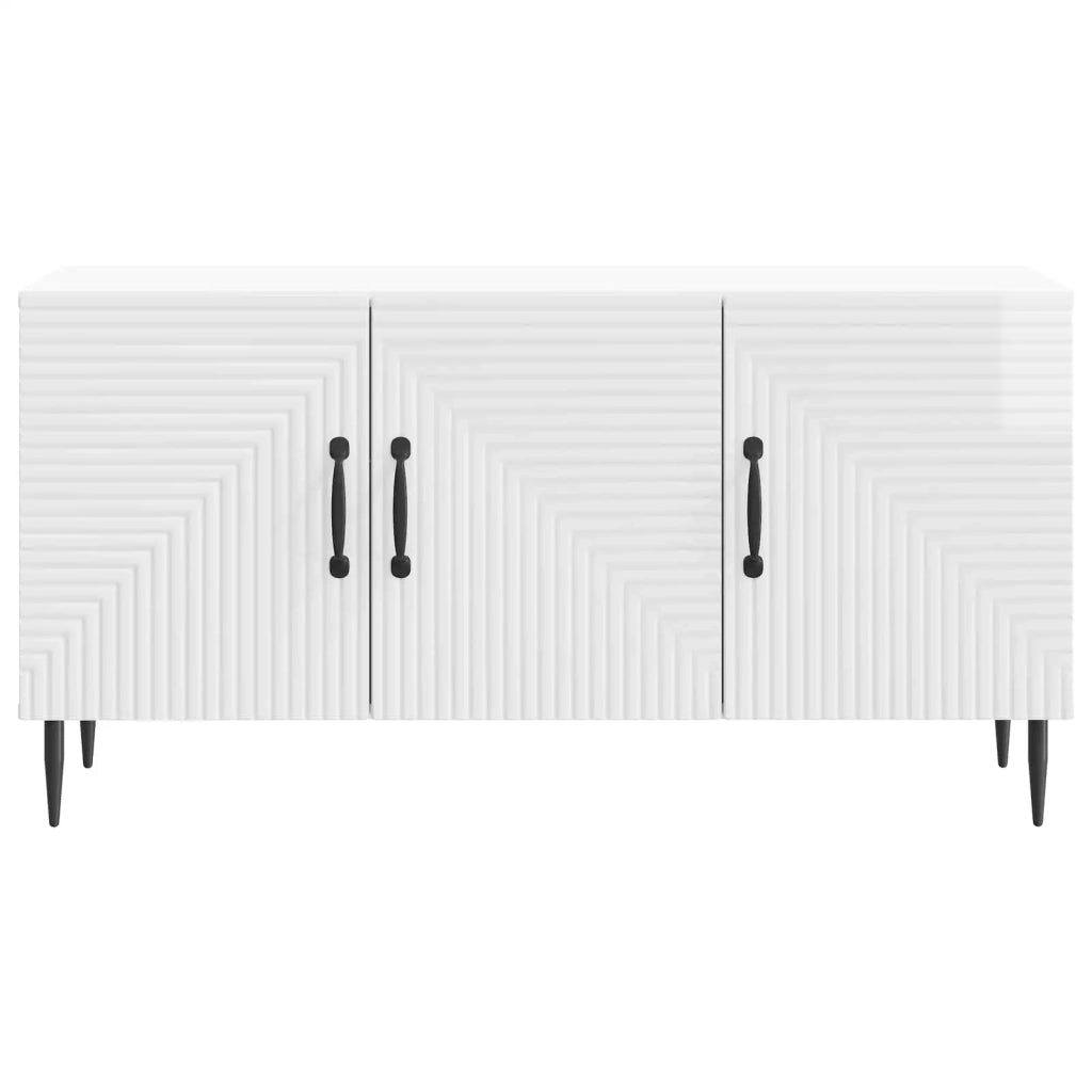 Mobile TV-Credenza per TV Bianco Lucido 99 x 34,5 x 50 cm Legno ingegnerizzato 924093