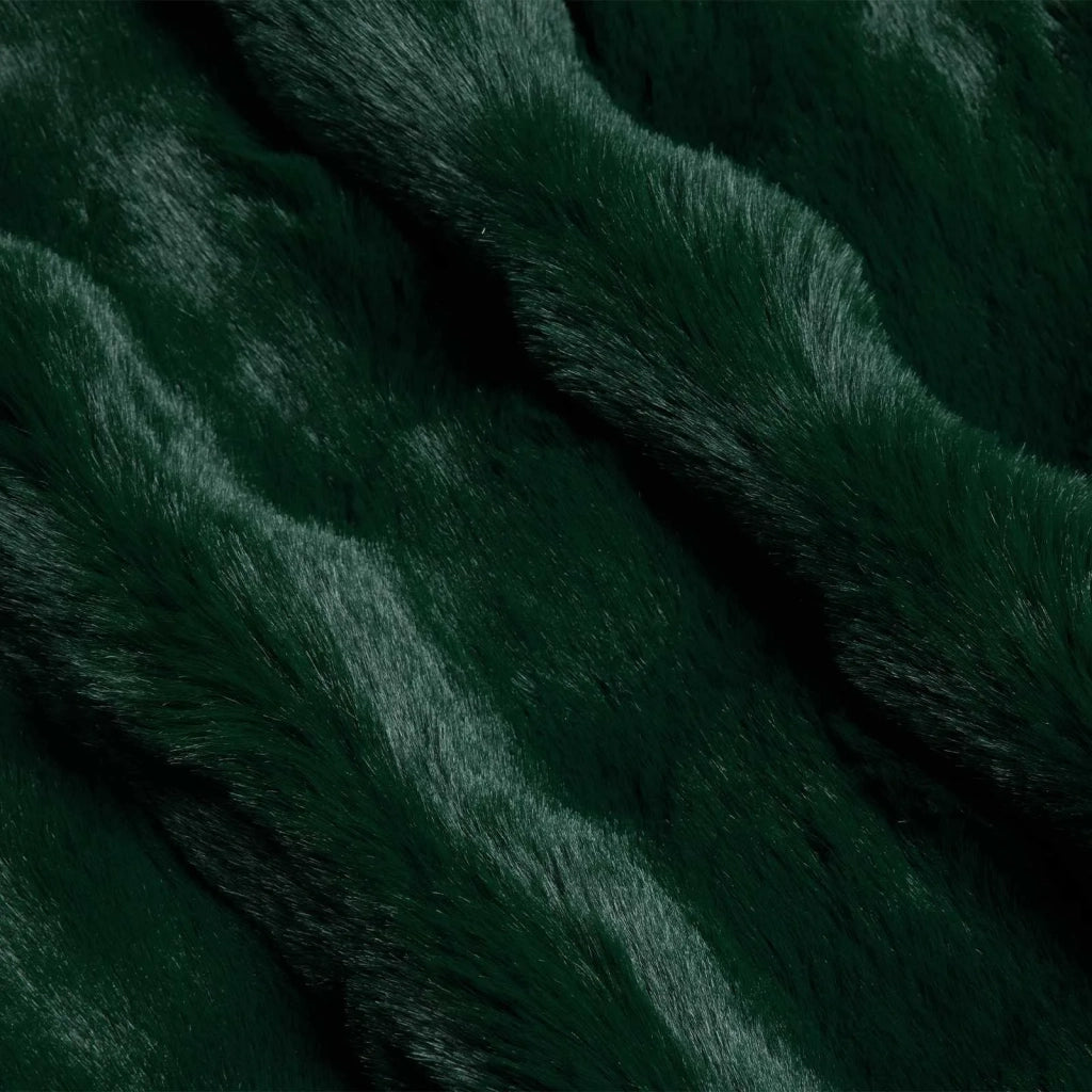 Coperta antiscivolo in sintetica di coniglio Olite Verde Scuro